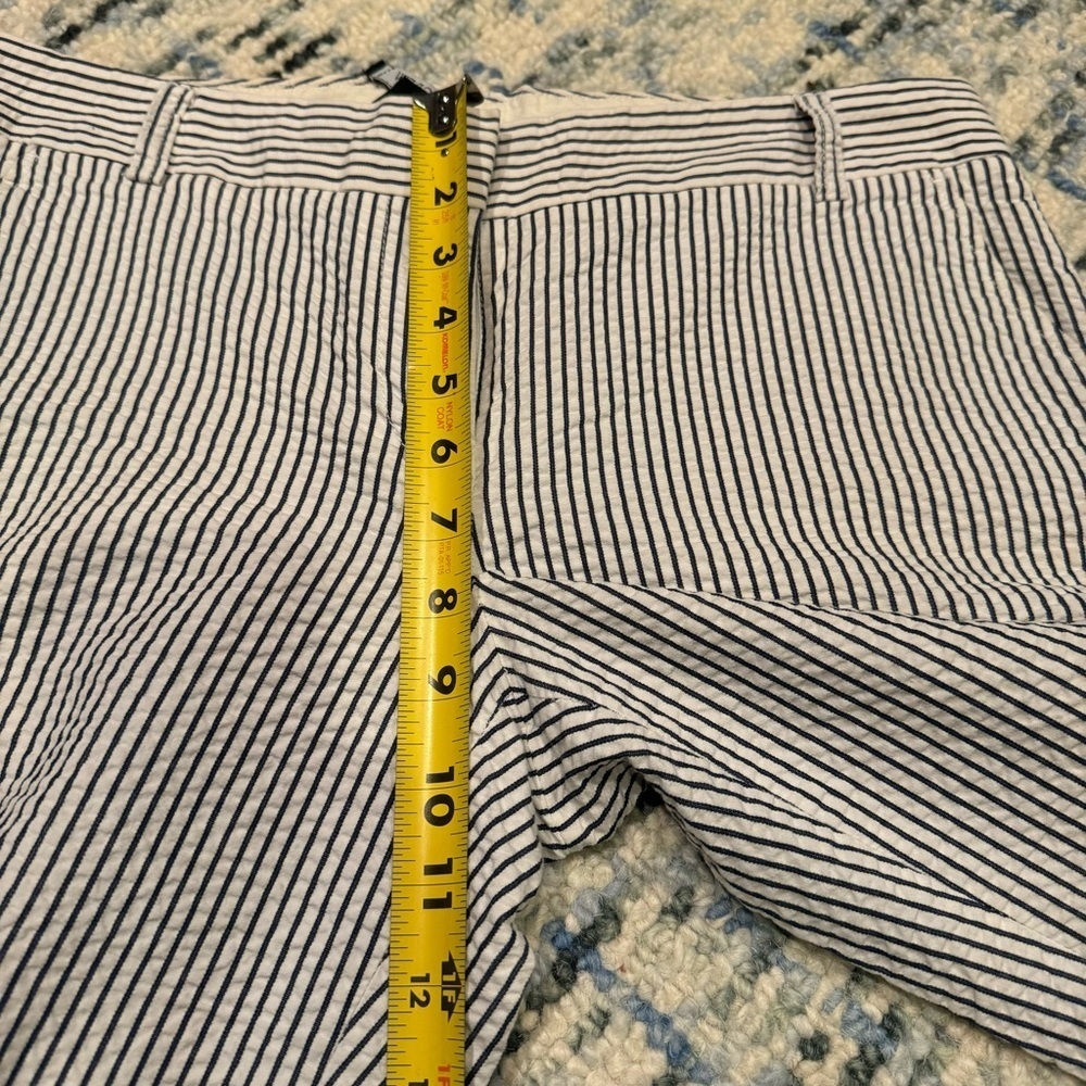 J Crew City Fit Seersucker Striped Flare Pants, Size 6 - Picture 14 of 16